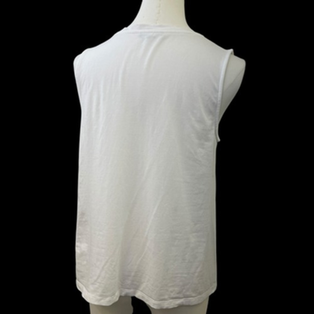 Eileen Fisher Tank Top Womens XS White V Neck Tencel Lyocell Stretch Jersey